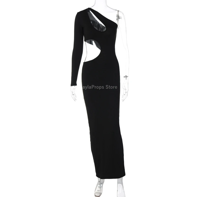 Maternity Dresses Stylish Off-Shoulder Maternity Dress with Long Sleeves Hollow Out Design for Parties Everyday Wear Photography