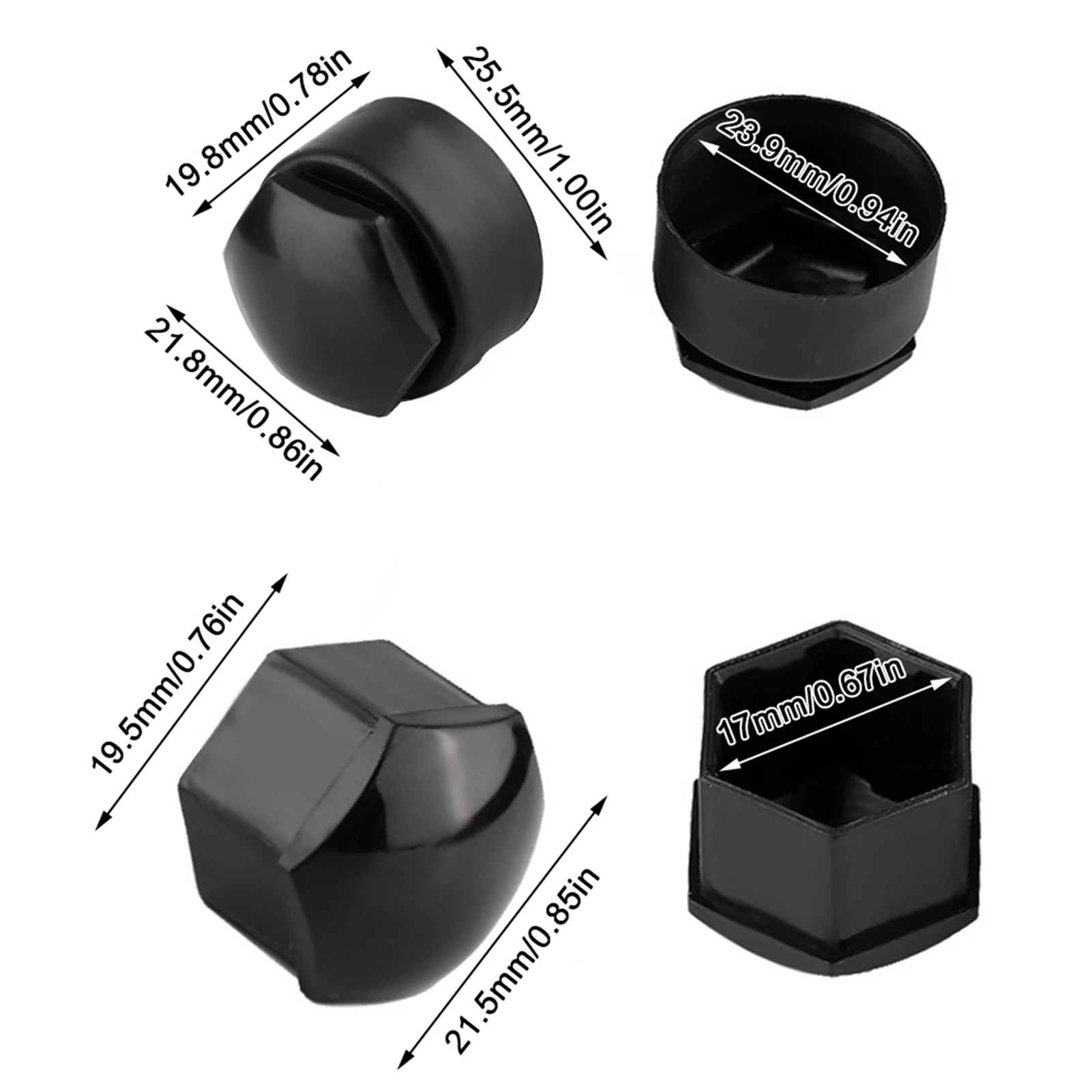 Car Wheel Screw Cover Dust Cover Protective Caps 17mm Nut Car Wheel Auto Hub Screw Protection Cover Cap Wheel Nut Rim Cover view 6