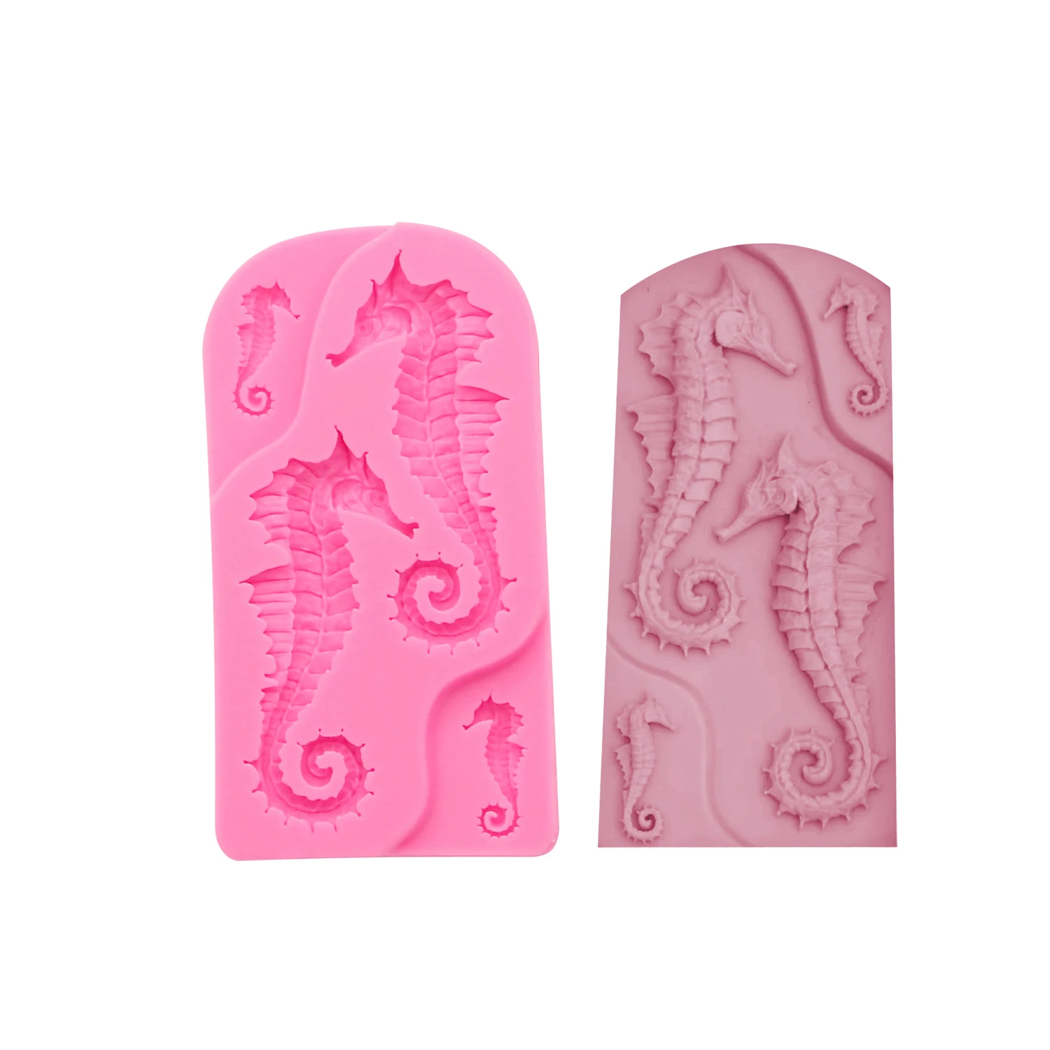 Seahorse Anchor Silicone Mold for Chocolate Candle Soap Gypsum Plaster DIY Art Ice Craft Supplies