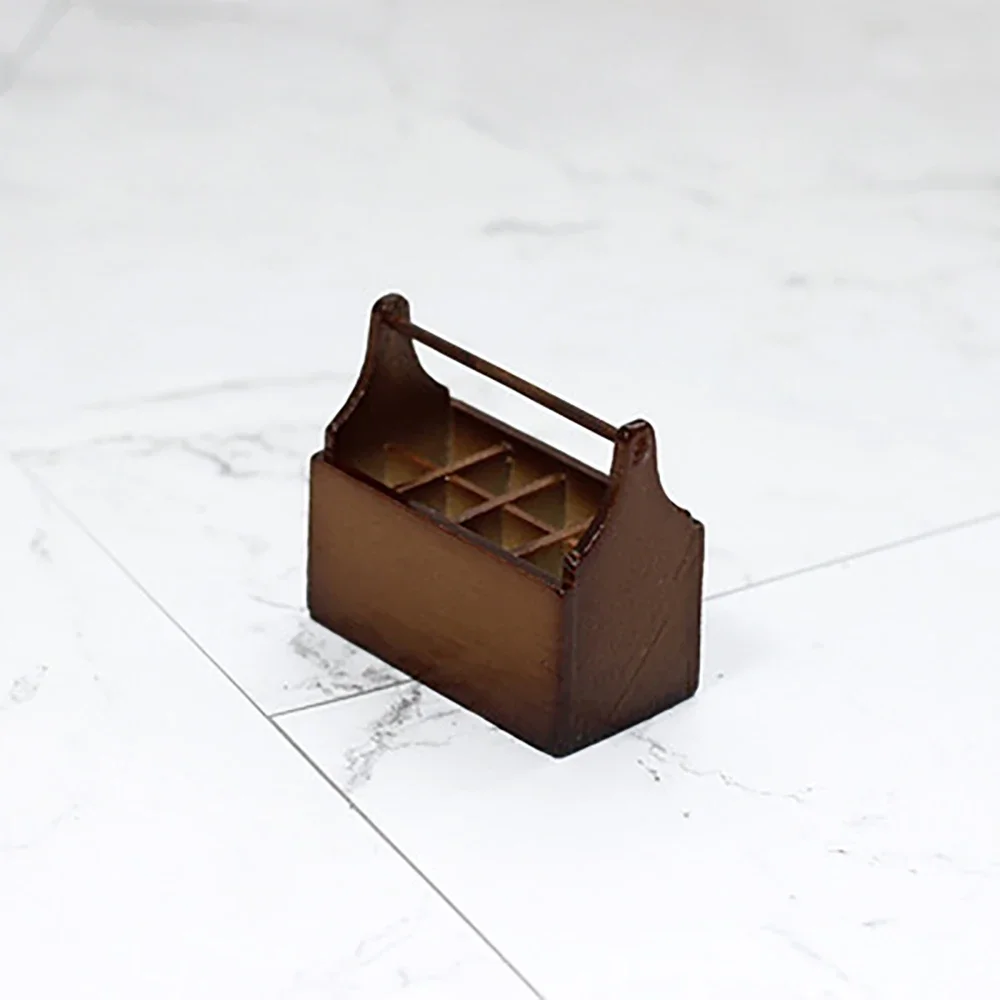 1 個 1/12 ドールハウスミニチュア樹脂ツールボックスシミュレーション収納ボックス模型玩具ミニ装飾ドールハウスアクセサリー