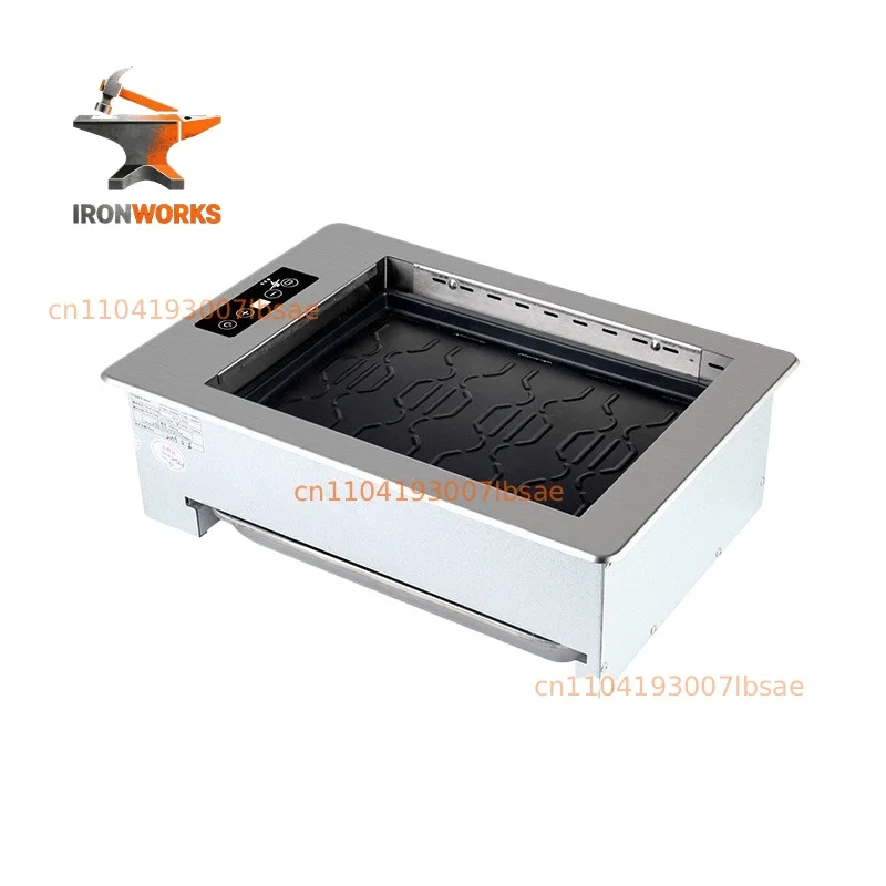 Commercial Korean electric grill light wave oven, lower exhaust embedded, electric grill grill, Korean electric grill