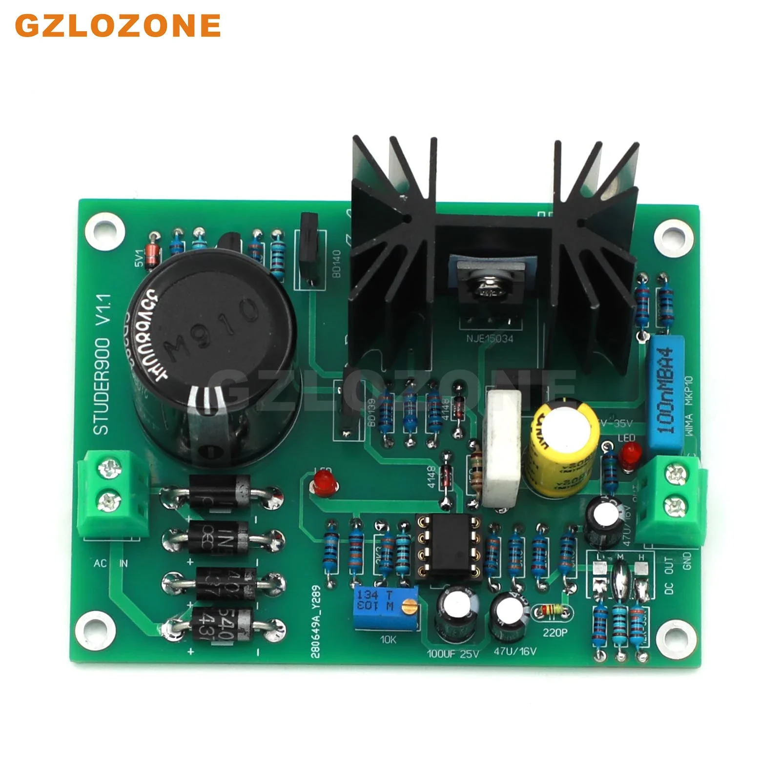 Base Op Studer 900 Circuit Voeding Diy Kit/Afgewerkt Board Voor Voorversterker/Dac 5-24V