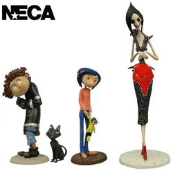 Neca Coraline Boy Crooked Character Scene 3-Piece Set In Stock d Action Figure Collectible Model Toys