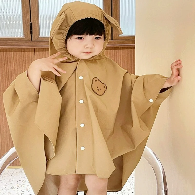 

INS-style New Cartoon Cute Children's Raincoat, Breathable Poncho Rainwear, Waterproof Rain Cape for Boys and Girls