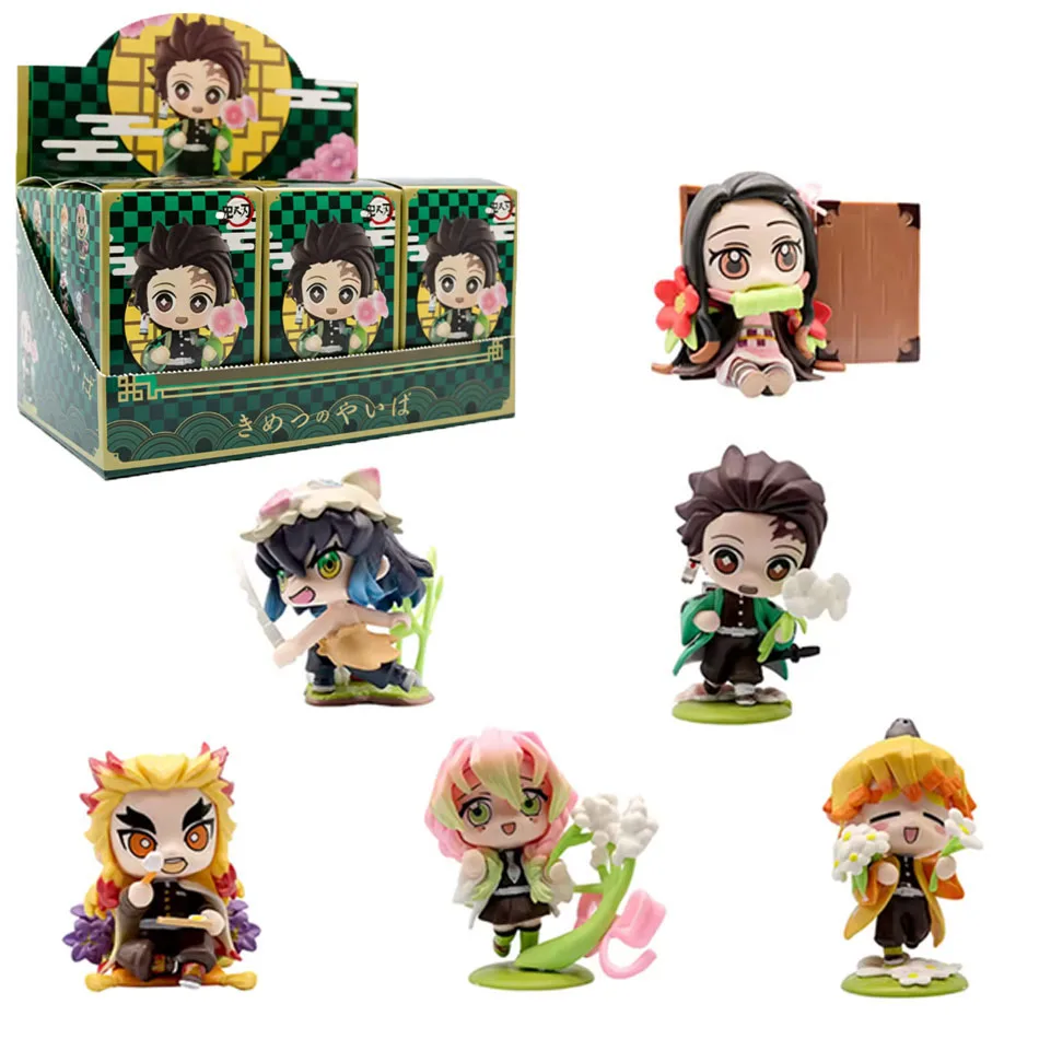 Demon Slayer: Kimetsu no Yaiba Tanjiro Kamado Nezuko Kamado Inosuke Hashibira Anime Peripheral Figure Blind Boxes