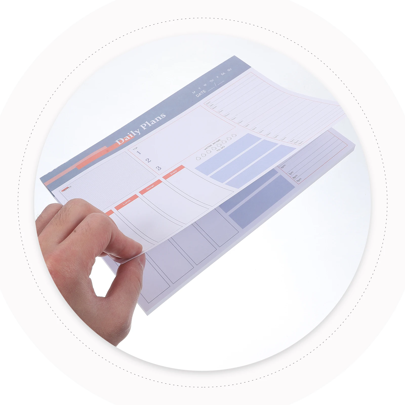 

Magnetic Day Plan Notebook Compact Memo Pads Portable Small Planner Notepad Household Supplies