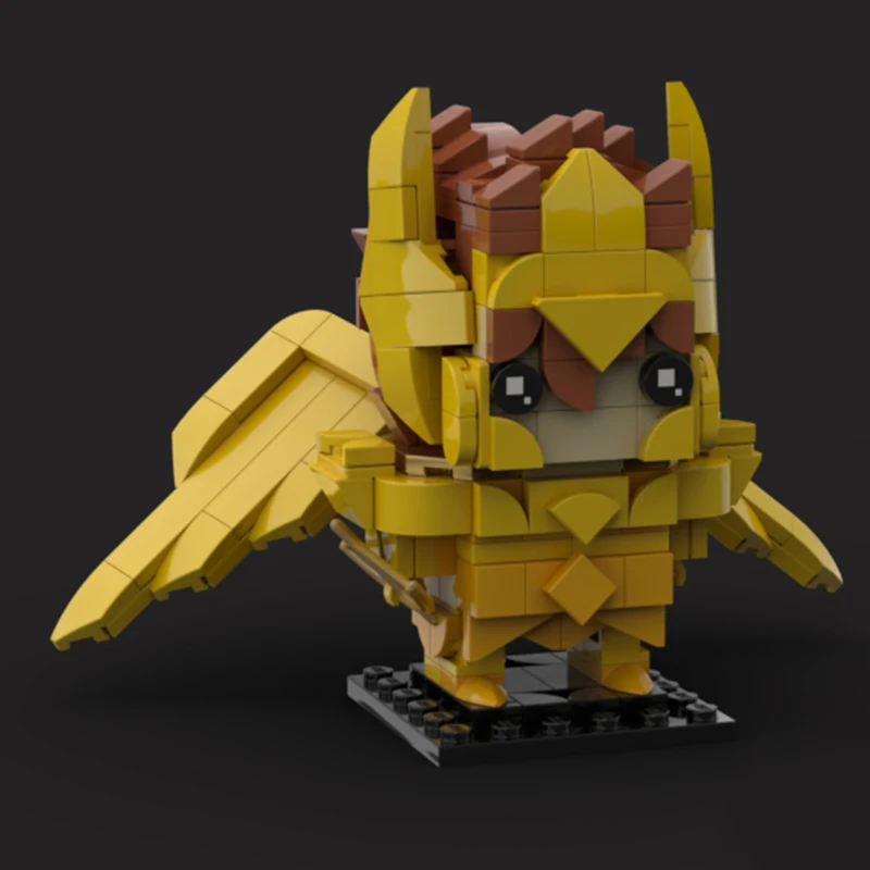 Moc Anime Saint Seiyaed Golden Twelve Constellation Brickheadz Model Building Blocks Set Warrior Action Figures Bricks Toy Gifts