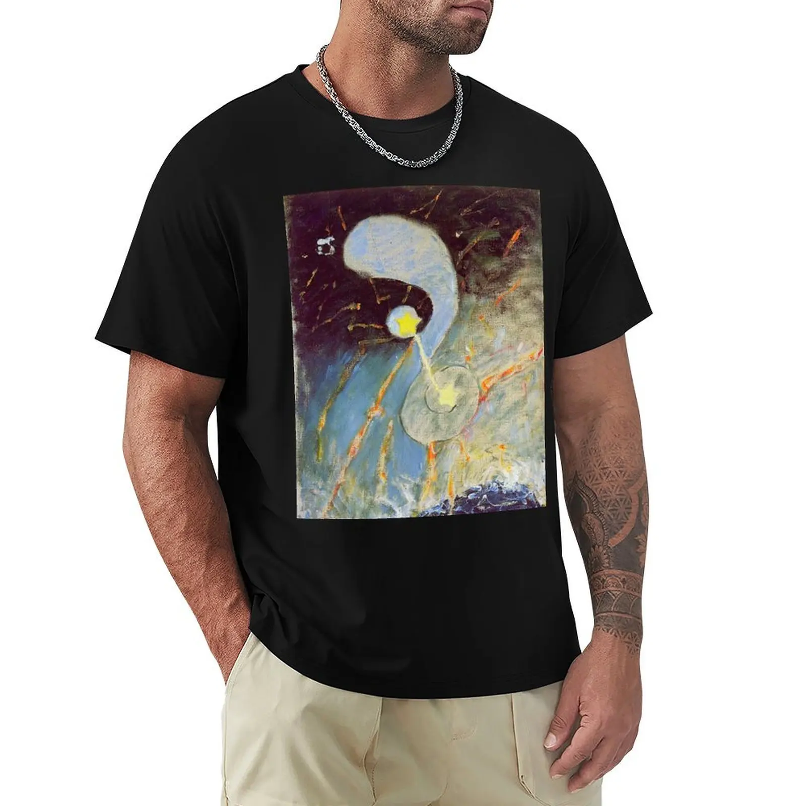 

Hilma af Klint Hilma Primordial Chaos, No.2 T-Shirt Breathable Sportswear T-Shirt for Men