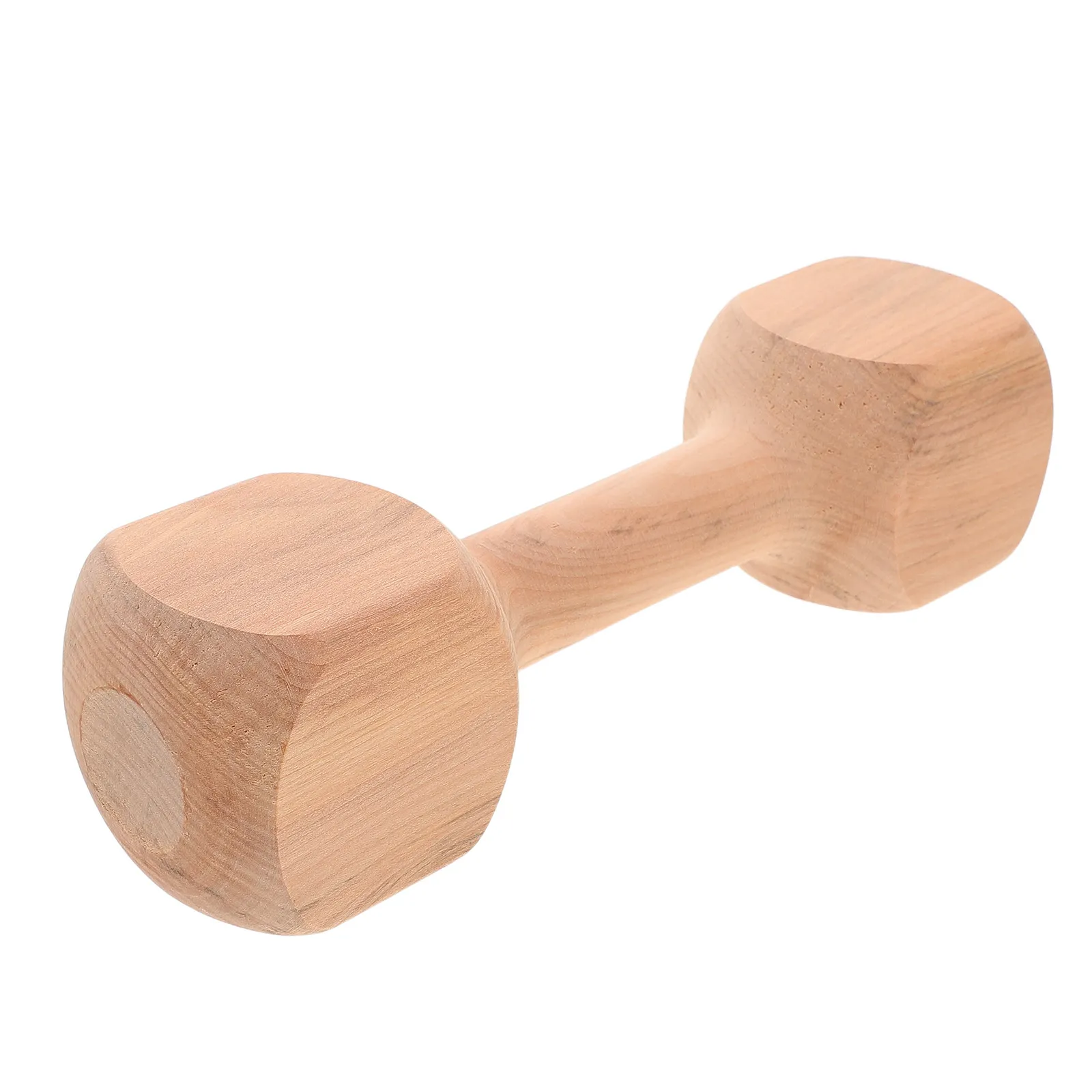 Wood Dumbbells Lightweight Natural Material Workout Fitness Equipment Early Exercise Indoor Gym Dumbbell Dog Chew