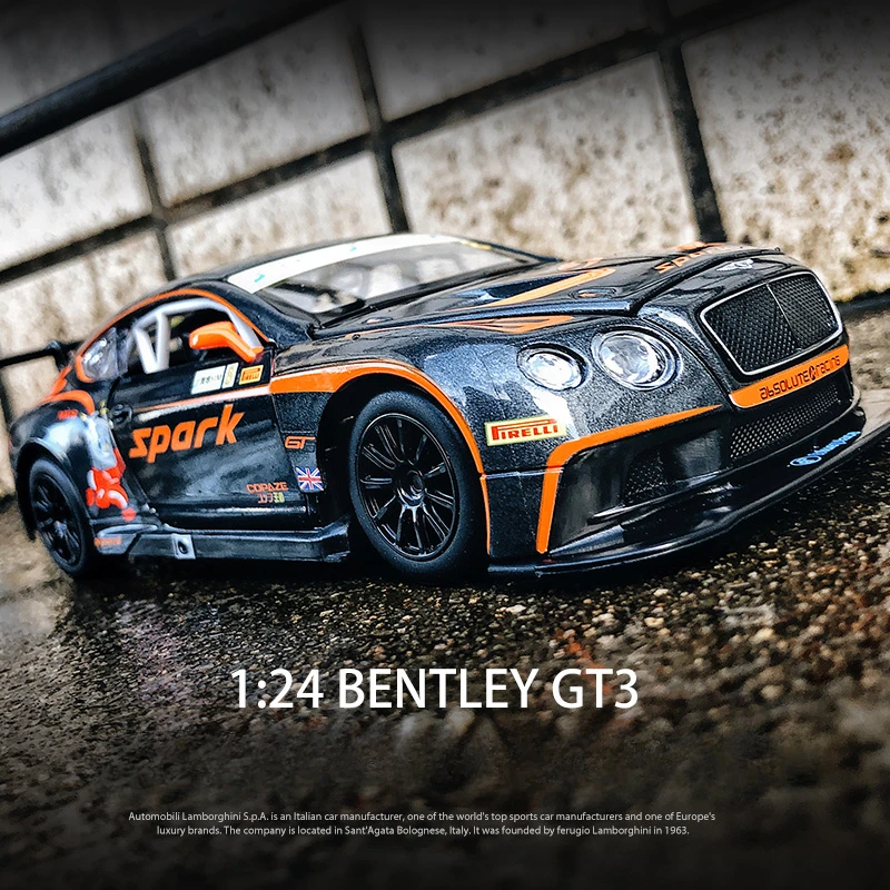 

Гоночная модель автомобиля CCA Alloy 1:24 Bentley Continental GT3 со звуком