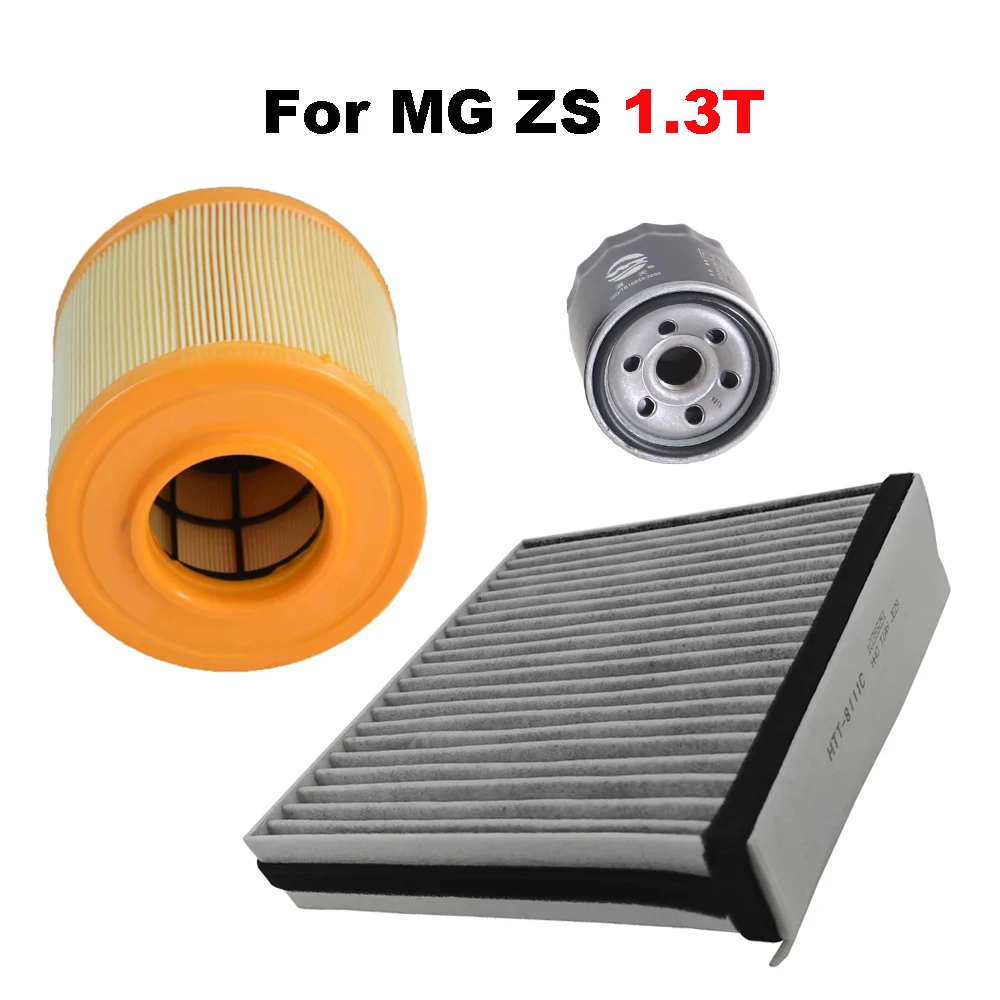 3pcs Filter Set For SAIC MG ZS 1.3T 2020 2021 2022 2023 ROEWE RX3 18T 2017 A/C Cabin Engine Air Oil Filter Accessories 10397591