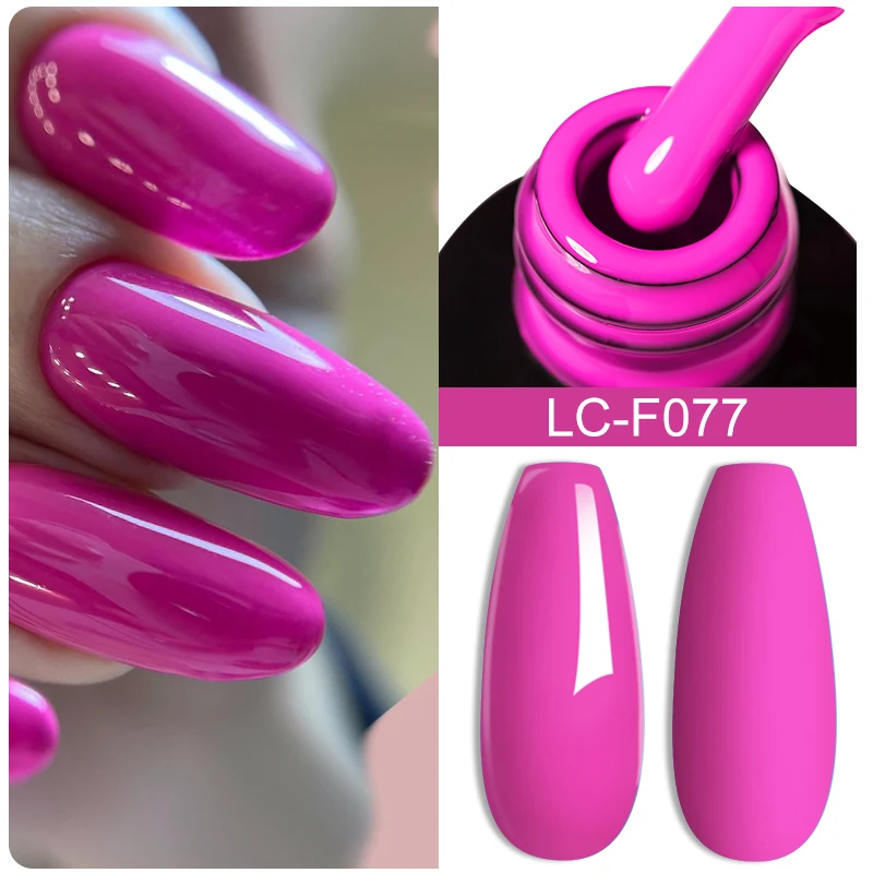 LILYCUTE 7ML Śliwkowy żelowy lakier do paznokci Nail Art Vernis Semi Permanent Manicure DIY Soak Off LED UV Base Top Coat Nail Gel Ongle