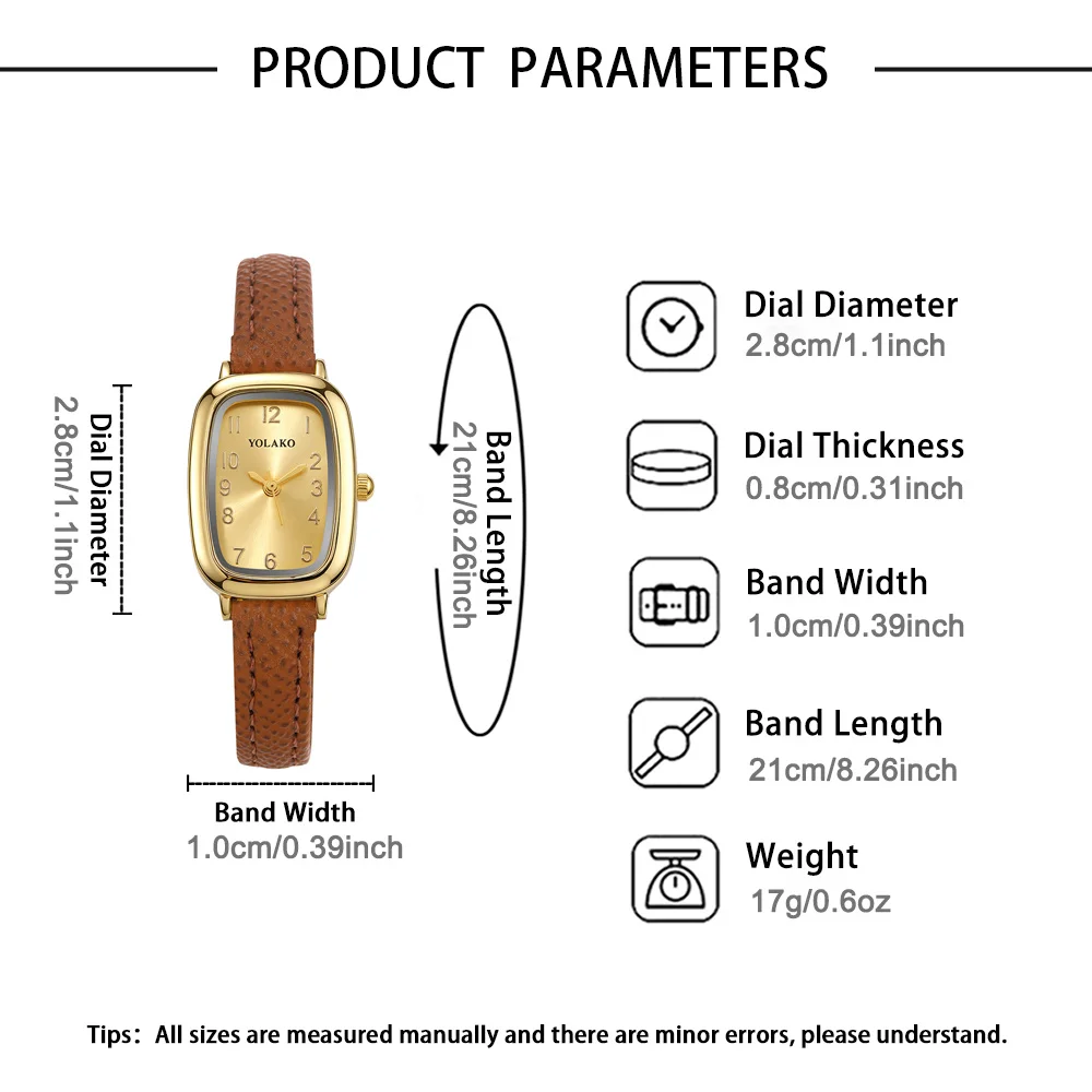 1pc Ladies' Fashionable Temperament Watch, Valentine's Day, Easter, Ramadan, Birthdays, the Ideal Gift for Friends and Family