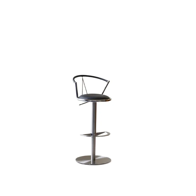 

Bauhaus stainless steel lifting high bar chair home 2025 new chair with backrest dining chair