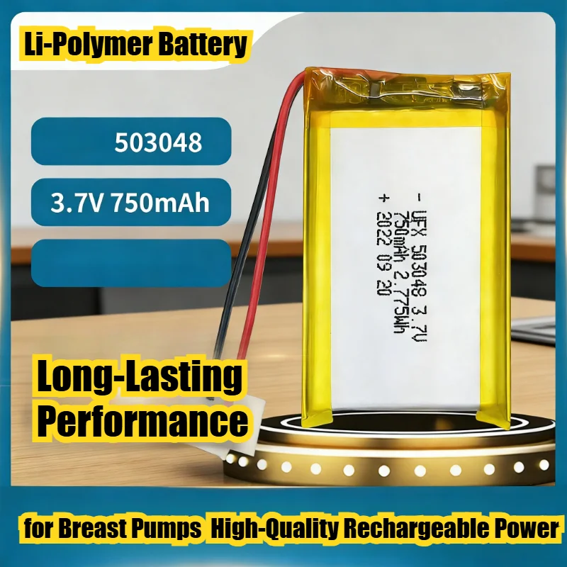 

Аккумулятор Li-Polymer UFX503048 750 мАч 3.7В для молокоотсосов: высококачественный, перезаряжаемый, безопасный и долговечный источник питания