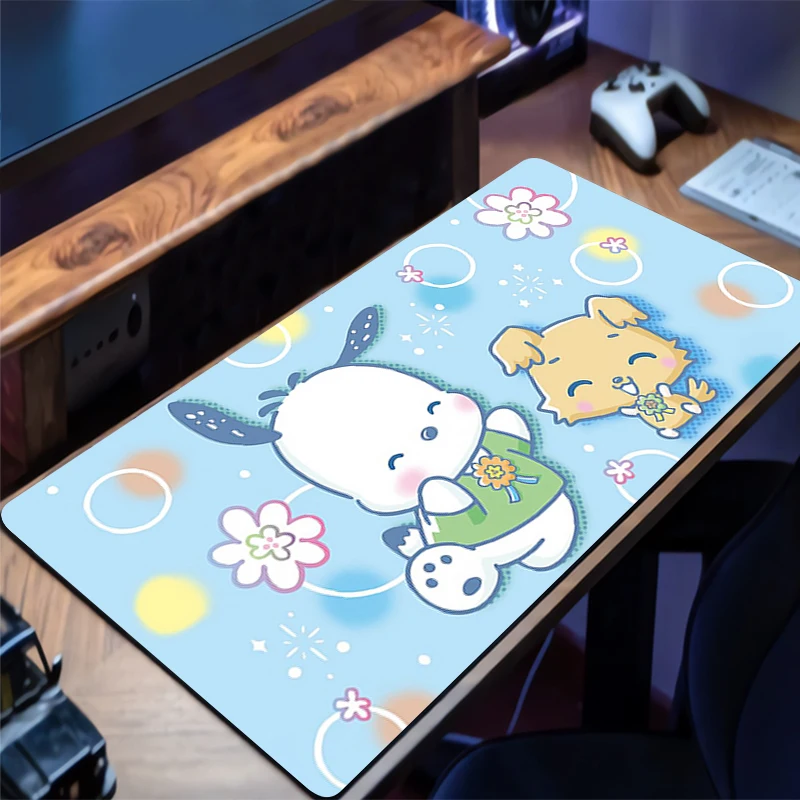 Mouse Pad Pochacco Gamer PC Computer Designed specifically HD Print Desk mat Keyboard Anime Gaming Accessories Mousepad Carpet