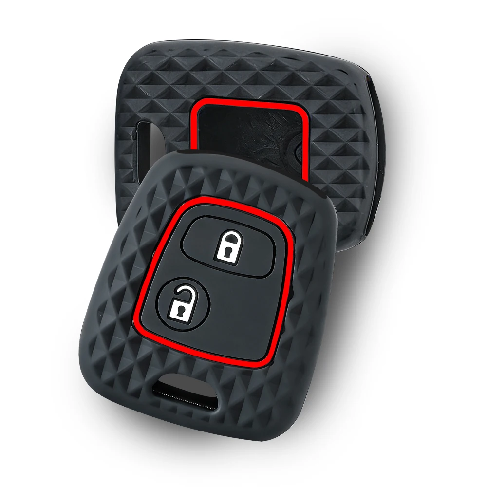 Silicone Car 2 Button Key Cover Case for Peugeot 106 107 206 207 307 Citroen C1 C2 C3 C4 XSARA PICASSO Toyota AYGO Protector