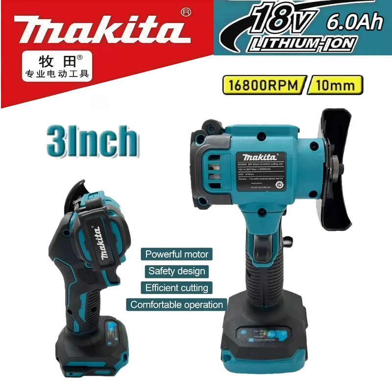 

Аккумуляторная угловая шлифмашина Makita Mini 3 дюйма, электроинструмент для резки, циркулярная пила