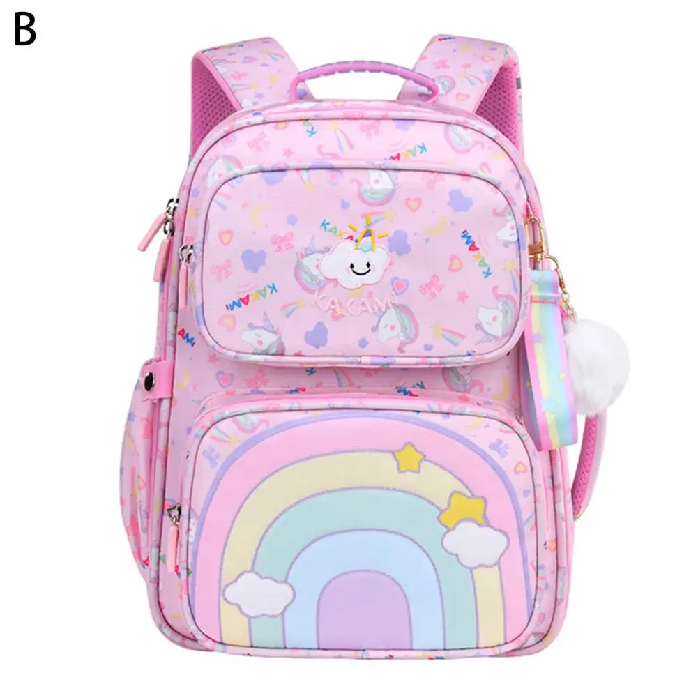 Leuke Populaire Glad Rits Multi Zakken Rugzak Lichtgewicht Meisjes Rugzak Cartoon Patroon Voor Basisschoolleerlingen