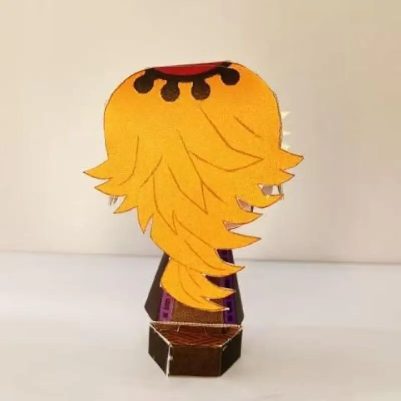 鬼滅の刃周辺グッズ 我妻善逸 ペーパークラフトフィギュア 完成品 デスクトップオーナメント 漫画アニメーション クリエイティブ ホットセール 女の子向け ホリデーギフト