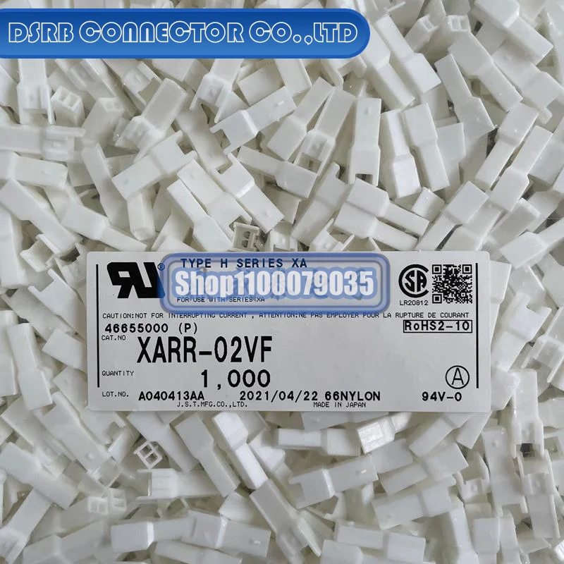 

1000pcs/lot XARR-02VF 2P 2.5MM legs width 100% New and Original