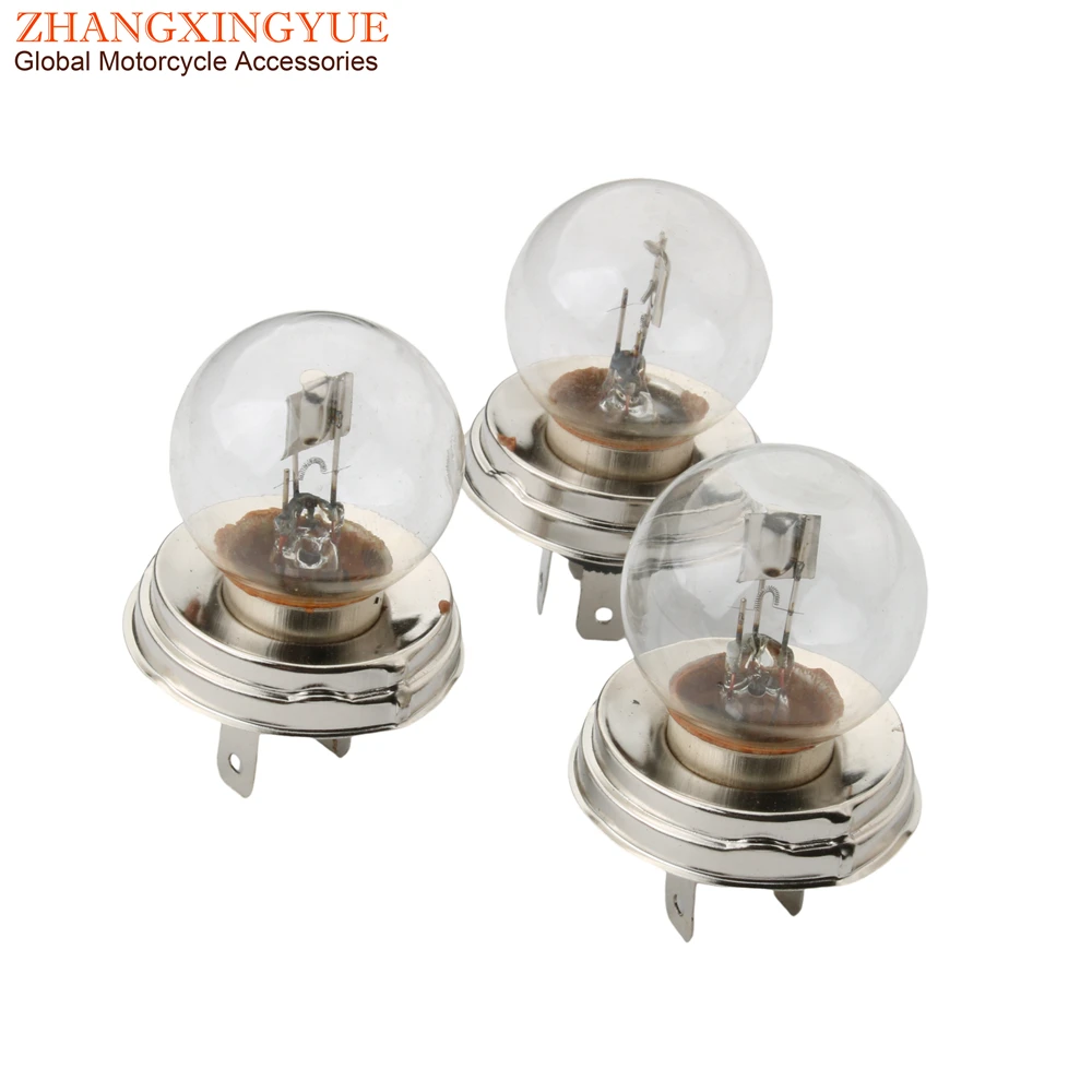 3PC P45T G40 12V-35/35W Headlight Bulb For Car Tractor Scooter Motorcycle ATV