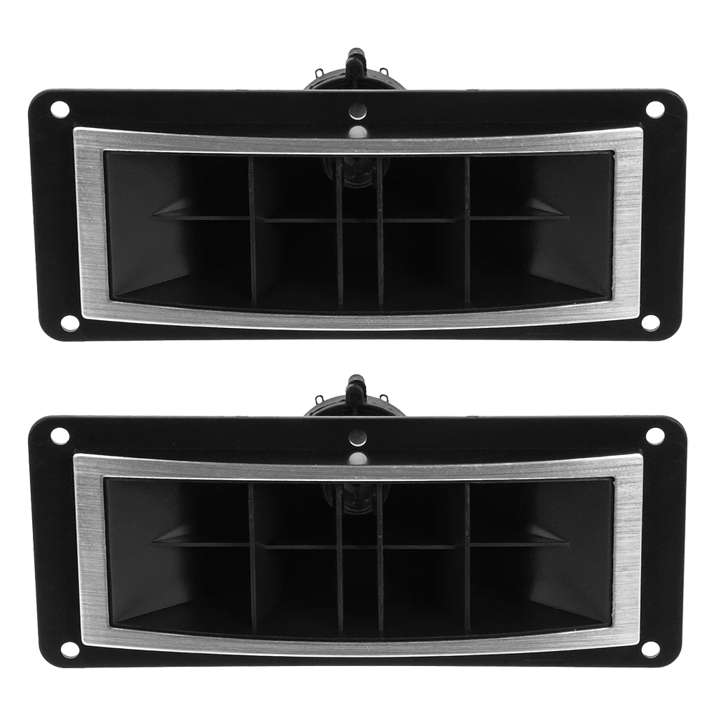 

2pcs Lighted Horn Tweeter Plastic Speaker Accessory ABS Heat Resistant Durable Easy Install Live Sound Horn Speaker Tweeter Car