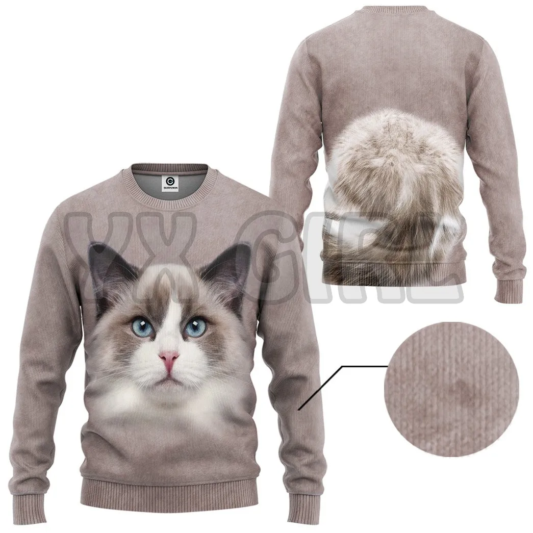 

Ragdoll Cat Lovers 3d Printed Sweatshirts Men For Women Pullovers Unisex Tops