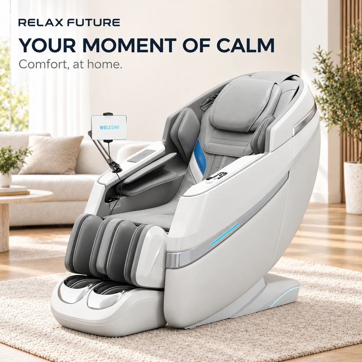 Massage Chair 3D SL Track Massage Chair, Zero Gravity Full Body Massage with Heat, Airbags & Foot Rollers