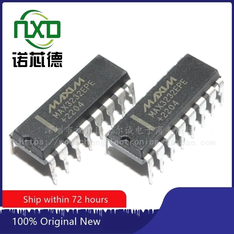 10PCS/LOT MAX3232CPE+ MAX3232EPE+ DIP16 RS232 transceiver chip Brand new original free shipping