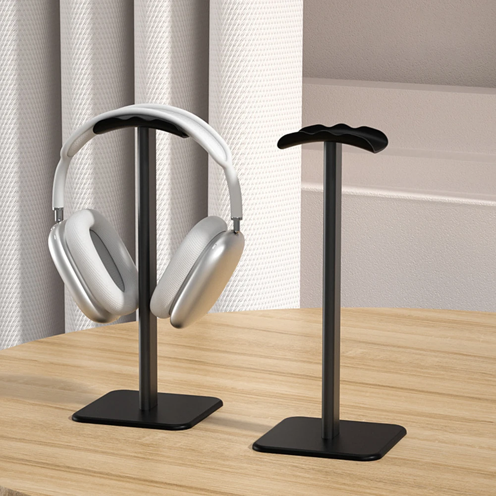 Supporto per cuffie Supporto per cuffie da gioco da scrivania antiscivolo Supporto curvo stabile in lega di alluminio Accessori per auricolari per PC Gamer