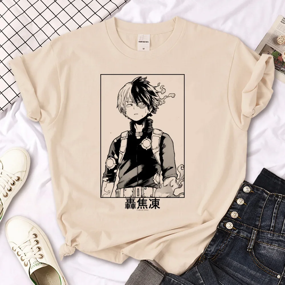 My Hero Academia top women designer graphic comic t shirt female harajuku comic graphic clothing