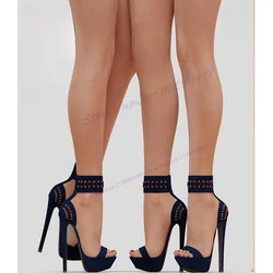 Schnürung Rücken Riemen Plattform Sandalen Abdeckung Absatz dünne High Heels Schuhe für Frauen offene Zehen sexy Dame Schuhe Zapatos Para Mujere