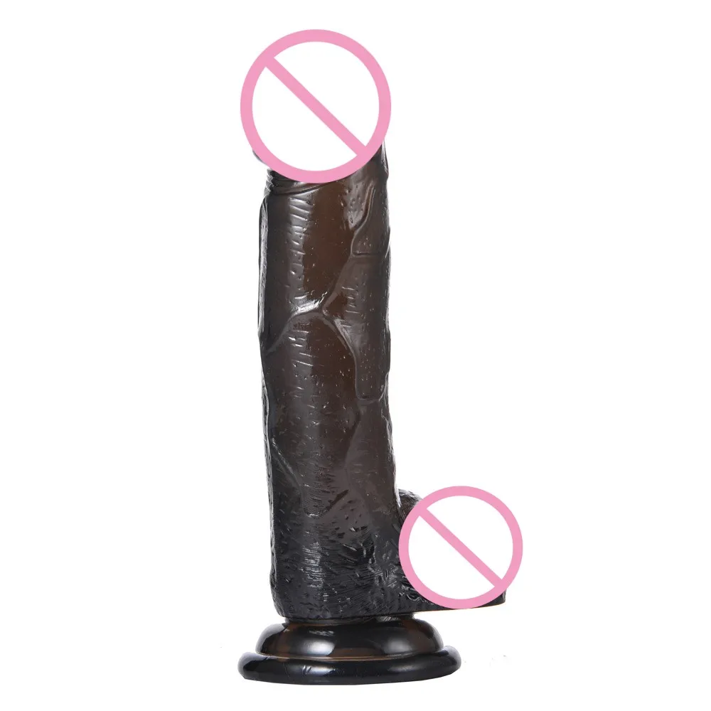 3 Sizes Realistic Jelly Dildo Strong Suction Cup Male Artificial Penis Adult Sex Toy Anal Plug Vagina Female Masturbator