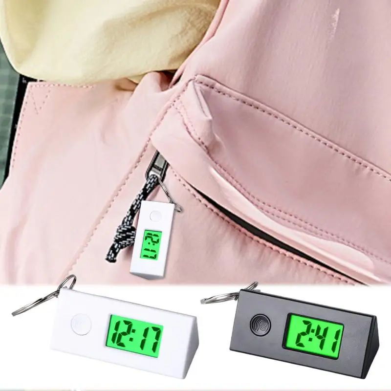 พวงกุญแจนาฬิกาพวงกุญแจคลิปนาฬิกาดิจิตอลแบบพกพาอเนกประสงค์น้ําหนักเบาอุปกรณ์กีฬาสําหรับกิจกรรมกลางแจ้งทุกวัน
