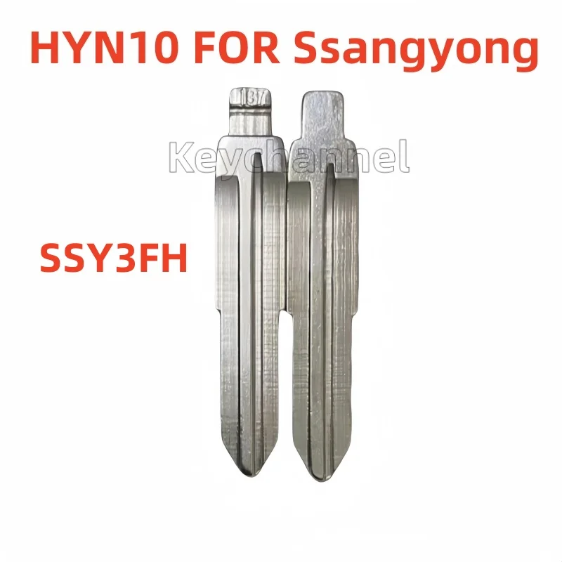 10pcs Car Flip Key Blade SSY3FH KD Remote Key Blank 137# SSY3  for Ssangyong Actyon Rexton for KEYIDY Xhorse VVDI Flip Remote