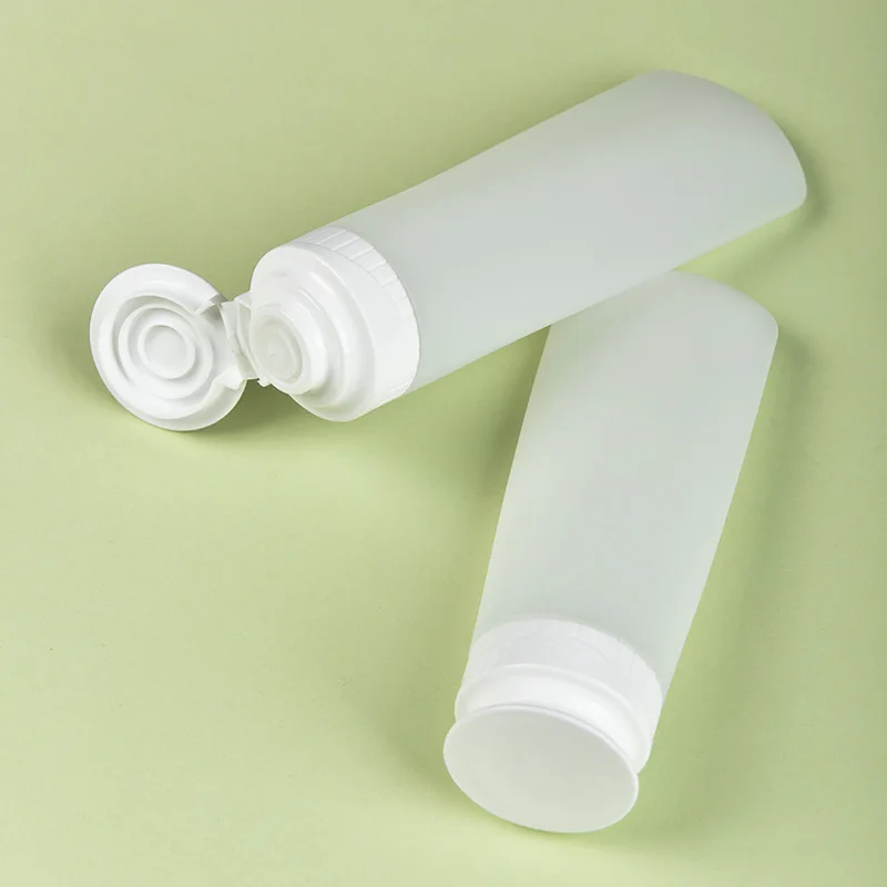 Refillable Containers Portable Squeeze Bottles Cream Lotion Tube White Travel Containers For Cosmetic Storage Gym Bag Travel