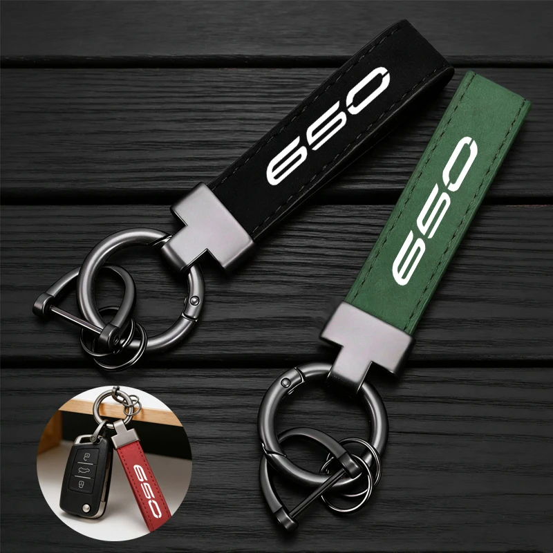 

Motorcycle Keyring High-Grade Leather Suede Keychain Accessories For KAWASAKI Z650 Z900 NINJA 650 VERSYS 650