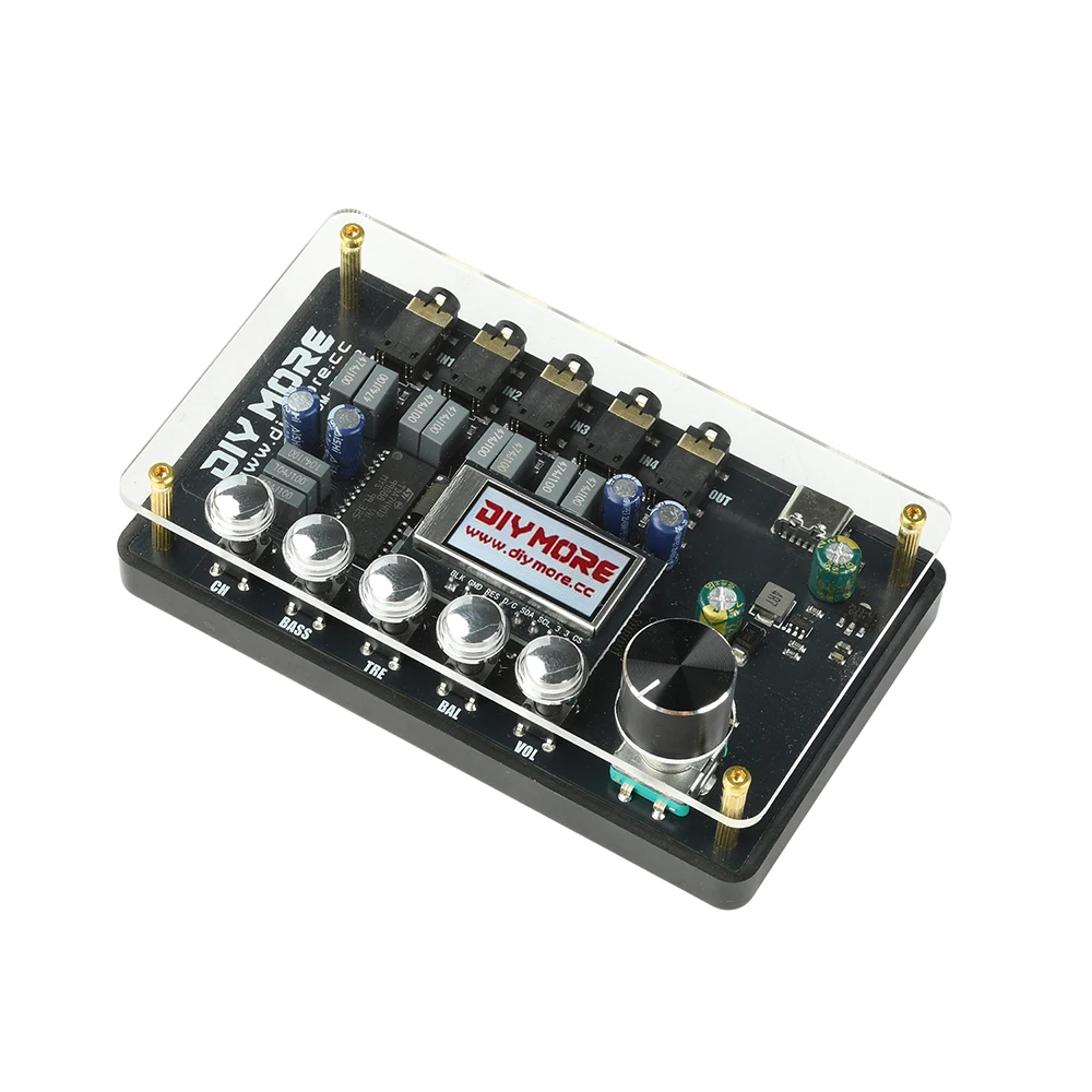DC 5V TDA7440 CW Audio-Switcher-Verstärkerplatine mit Klangregelung Typ C-Schnittstelle DM-TB4C02 – Detail 9