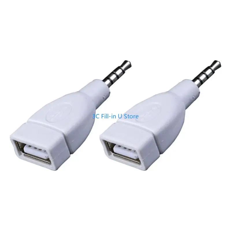 G8TA USB 2.0 أنثى إلى 3.5 ملم الذكور AUXS SOUND SOUND COMPTERS SLAPTER