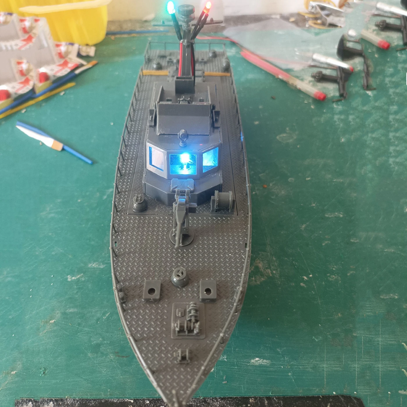 เรือบังคับวิทยุ RC ขนาด 30 ซม. กันน้ำ รุ่นจำลอง 5868 Patrol  เรือบังคับวิทยุแบบมอเตอร์เดี่ยว รุ่น RTR ของเล่นเด็กผู้ชาย