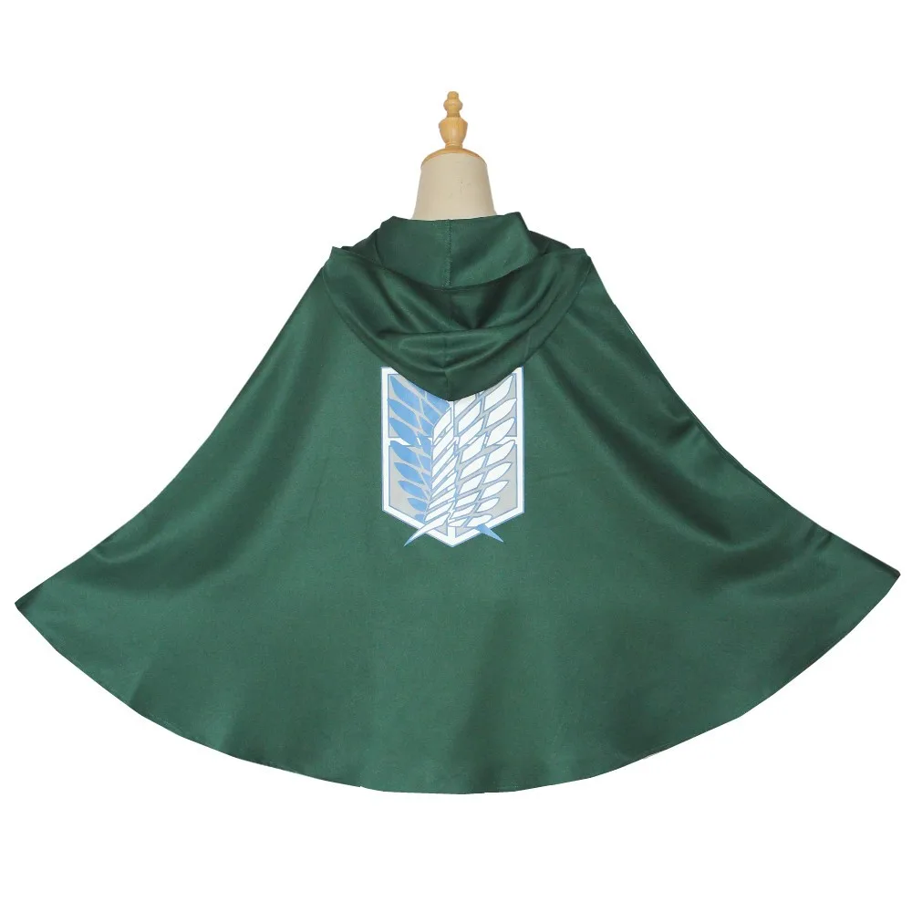 Attack on Titan Cloak shingeki no kyojin Cloak Shingeki No Kyojin Survey Corps Cloak Cosplay Cape Green Shawl Men\'s and Women\'s