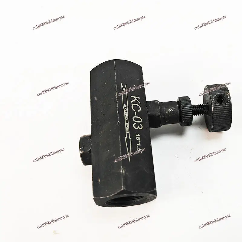 KC-03 Hydraulic One-way Throttle Valve, Flow Control Speed Regulator for Two-way Cylinder