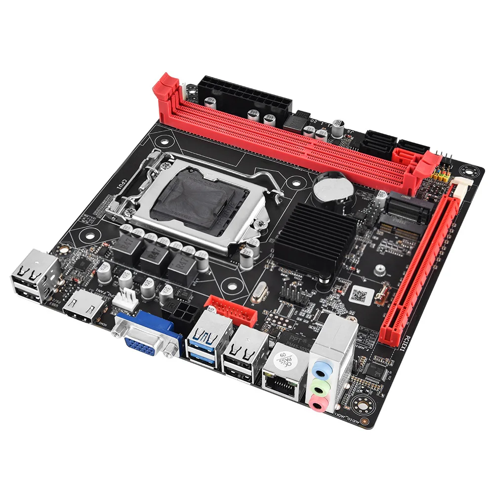 B75 computer motherboard desktop DDR3 memory support LGA1155 pin I3 I5 I7 CPU office and home use 16gb