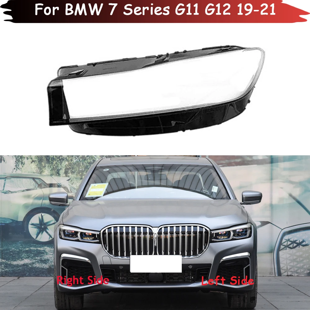 

For BMW 7 Series G11 G12 730 740 750 760 2019 2020 2021 Headlamp Cover Transparent Lampshade Headlight Shell Lens Plexiglass