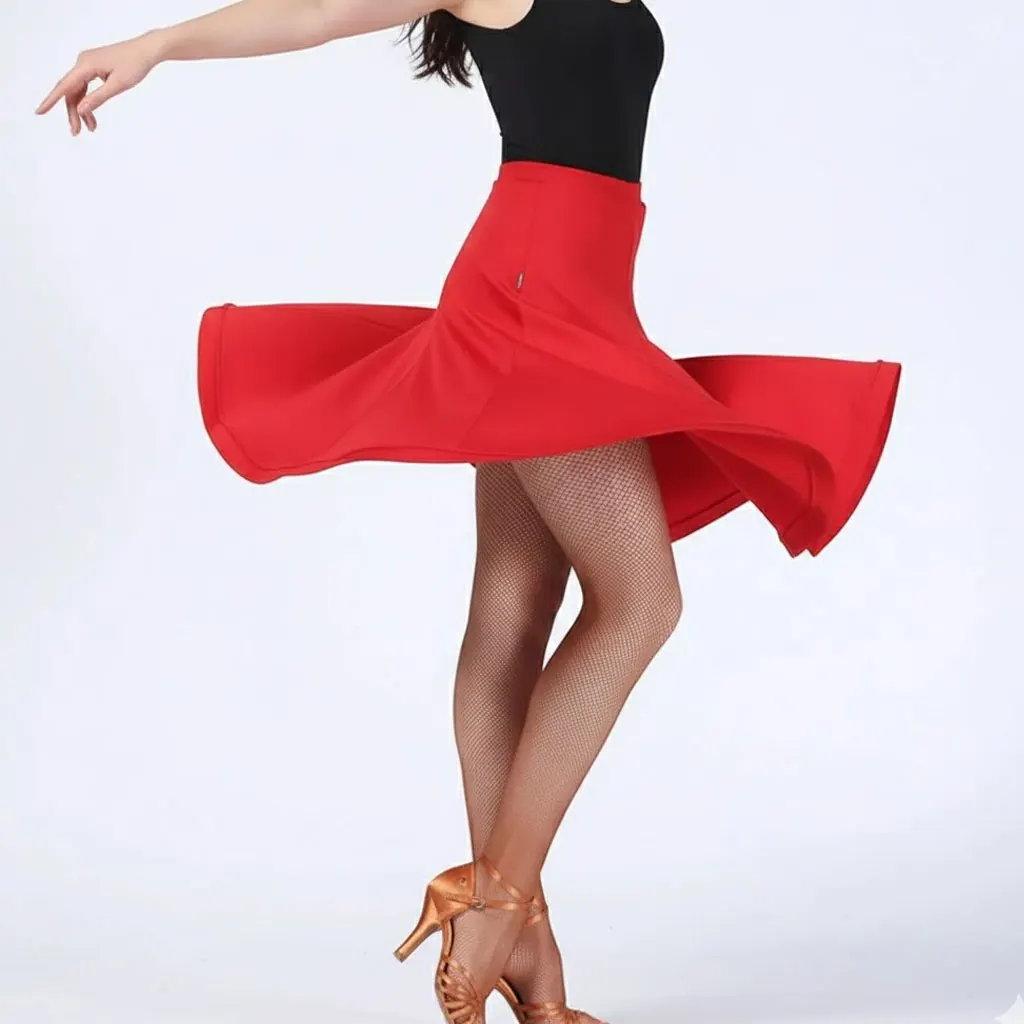 

Женская юбка-рыбий хвост для латиноамериканских танцев, костюм для румбы, тренировочный и сценический наряд
