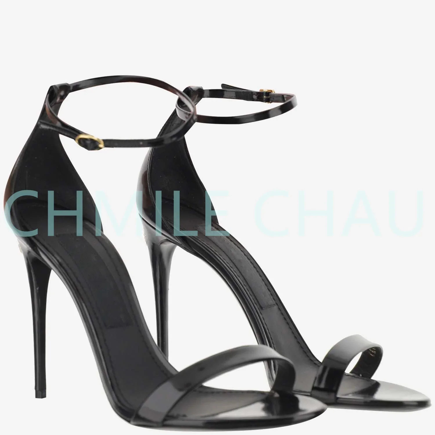 【Measure your feet length before order】Luxury Designer Women Sandals Stiletto High Heel Ankle Strap Sexy Fetish Shoes 50-CHC-30