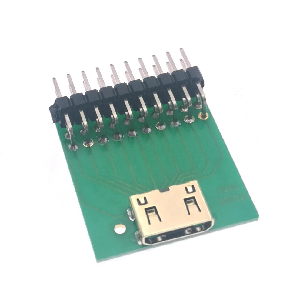 Mini HDMI Display port Test adapter board 19IN 20PIN male female socket adapter interface with PCB data cable charging converter