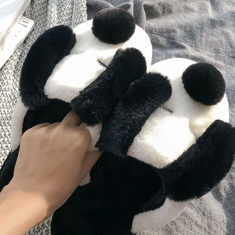 شباشب كاجوال على شكل كلب كرتوني ناعمة مضادة للانزلاق أحذية قطنية منزلية سميكة ودافئة لطيفة للشتاء شباشب فروي للزوجين #4