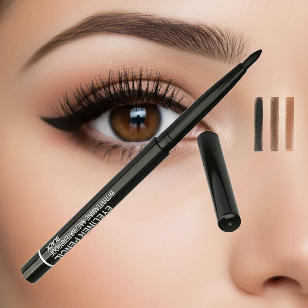 아이라이너 펜 방수 빠른 건조 자동 회전 눈썹 메이크업 도구 여성용